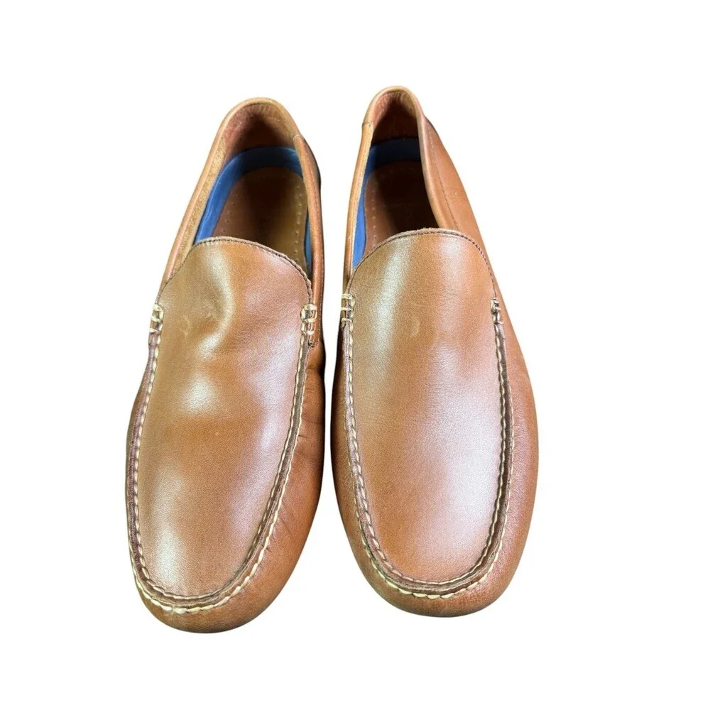 Polo Ralph Lauren Terence Leather Driving Loafers Brown Men's Size 9.5D